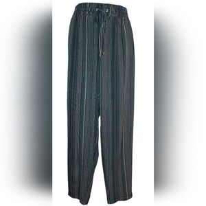 Soho Apparel Women's Navy Striped Joggers